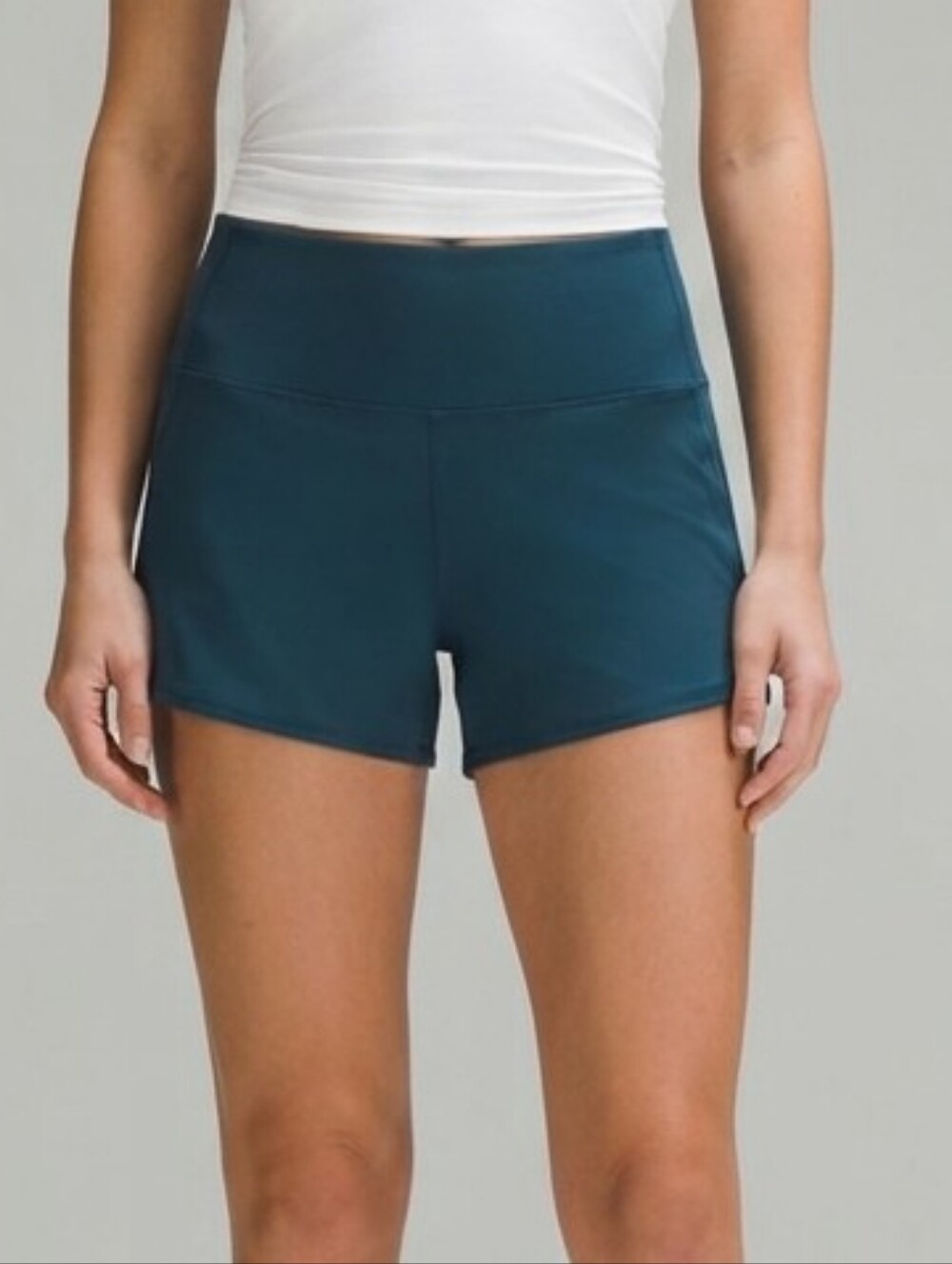 Tek Gear Dark Teal Athletic Running Shorts Built-In Liner Pockets Small Active